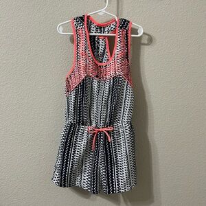 Girls Size 8 Paper Doll Sleeveless Romper